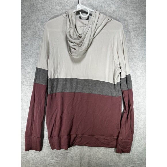 Market And Spruce Sweater Women’s Pink & Cream Large Hooded Sweater - Picture 3 of 8